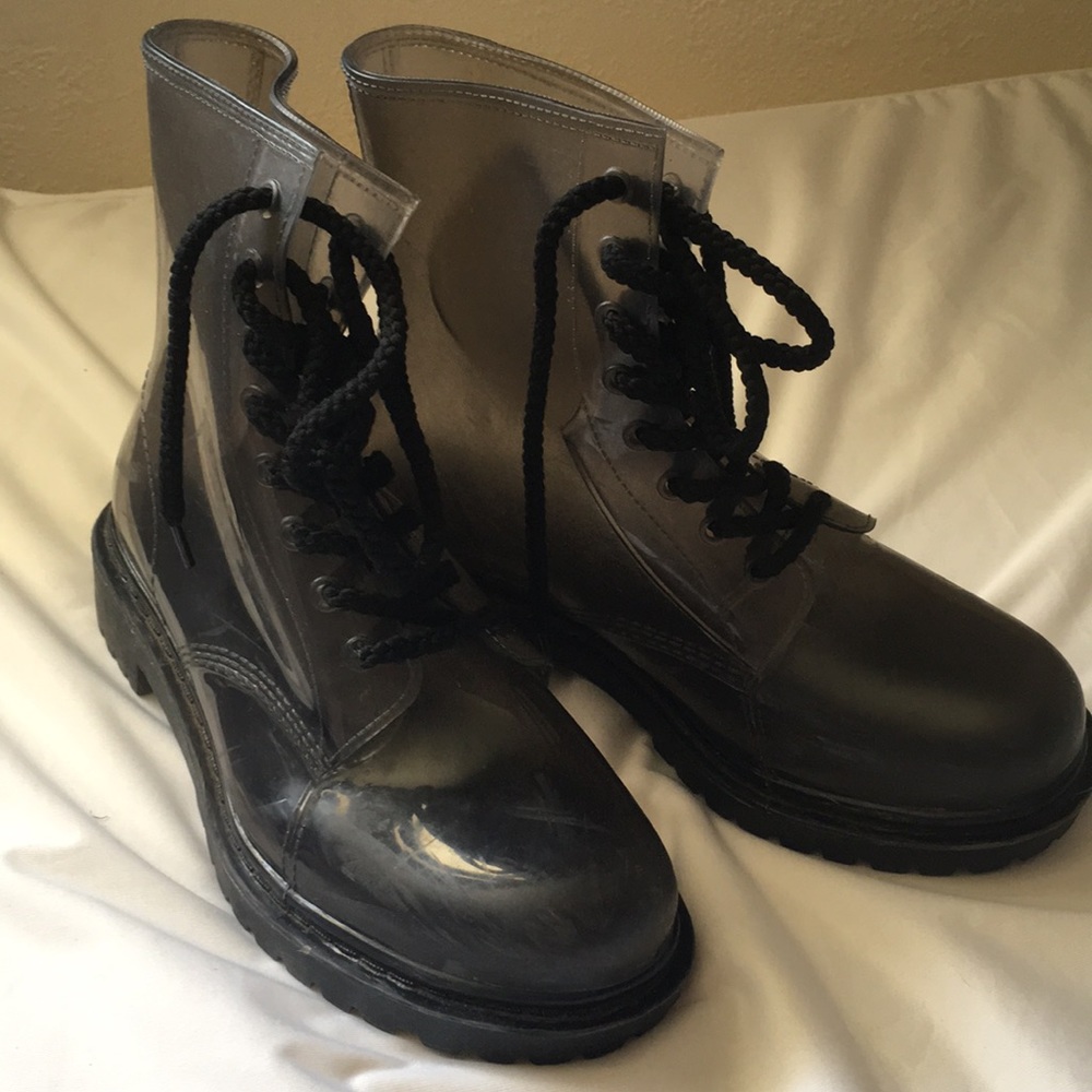 Transparent boots
